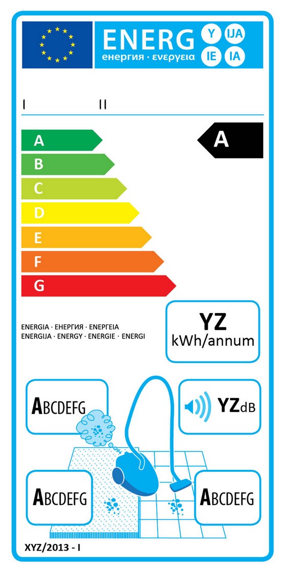 etiquette energie aspirateur